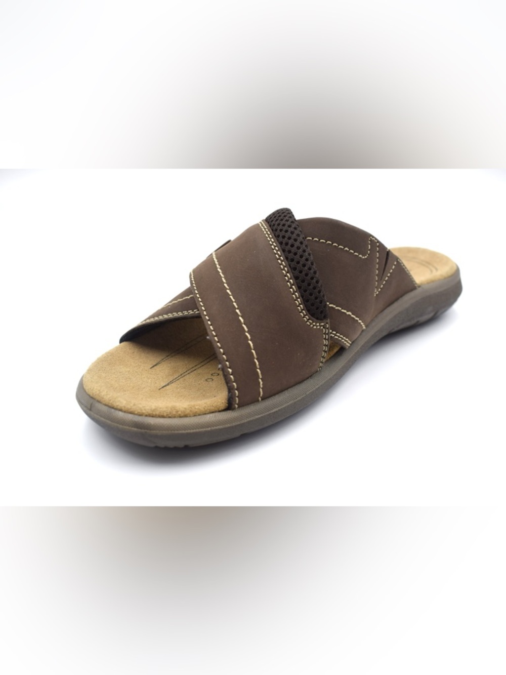 Brown Men’s Slide Sandal - Comfort Slip-On AR-11
